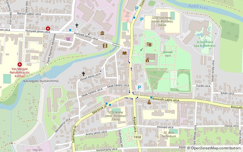 Szentgotthárd Abbey location map