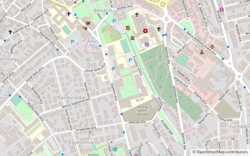 Pannonische Universität location map