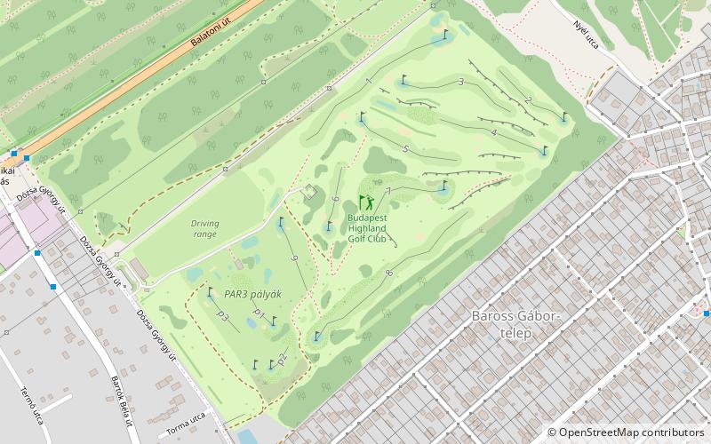 budapest highland golf club location map