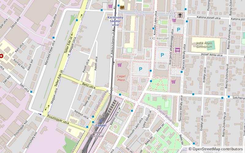 csepel plaza budapest location map