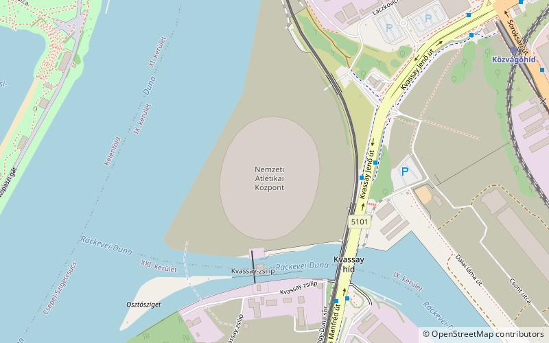 National Athletics Centre location map