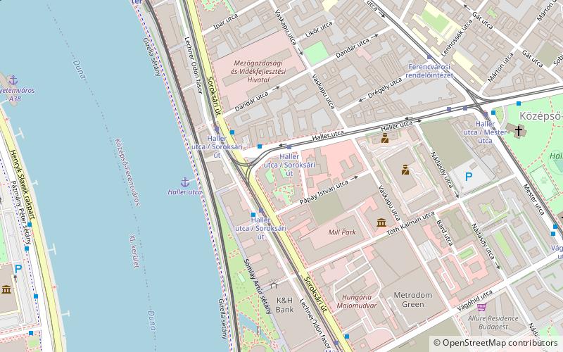 Haller utca location map