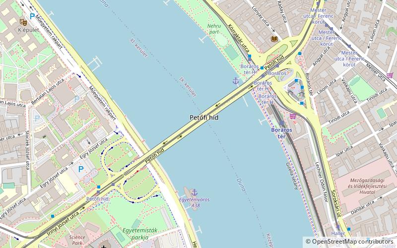 Petőfibrücke location map