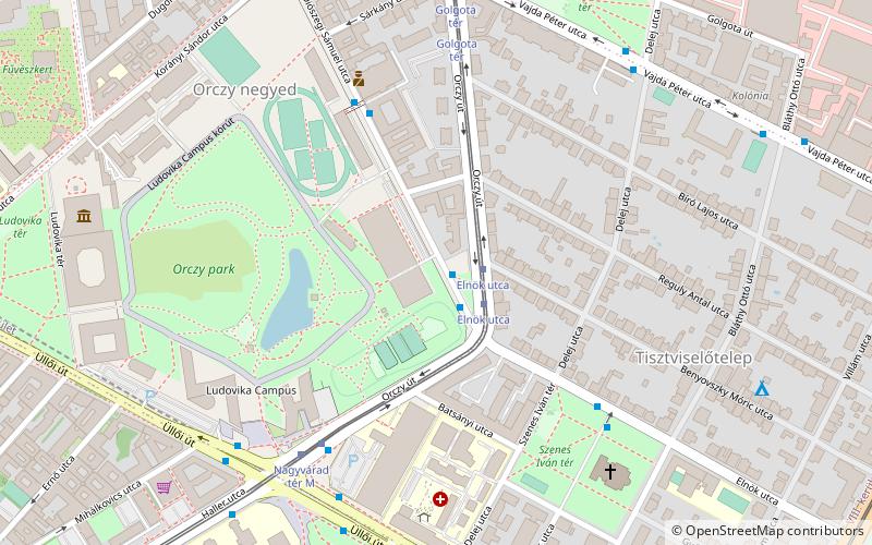 Orczy garden location map