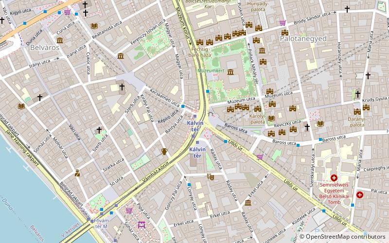 Kálvin tér location map