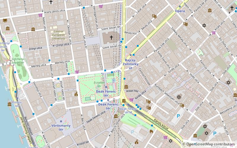 Erzsébet tér location map