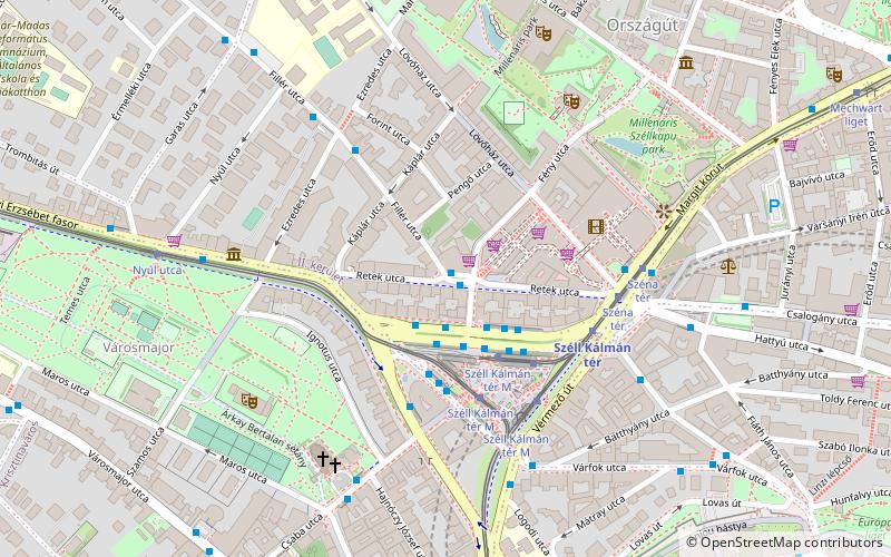 Fény Street Market location map