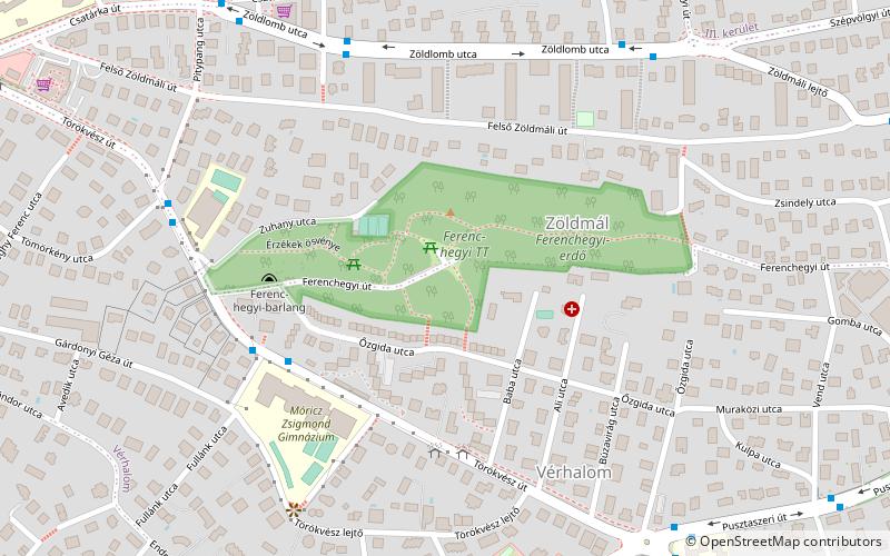 ferenc hill budapest location map