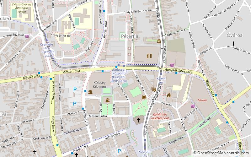 Debrecen Reformed Theological University location map