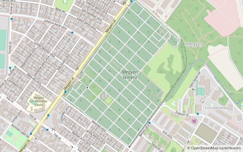 megyeri cemetery budapeszt location map