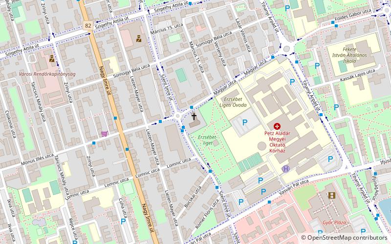 saint emeric roman catholic church gyor location map
