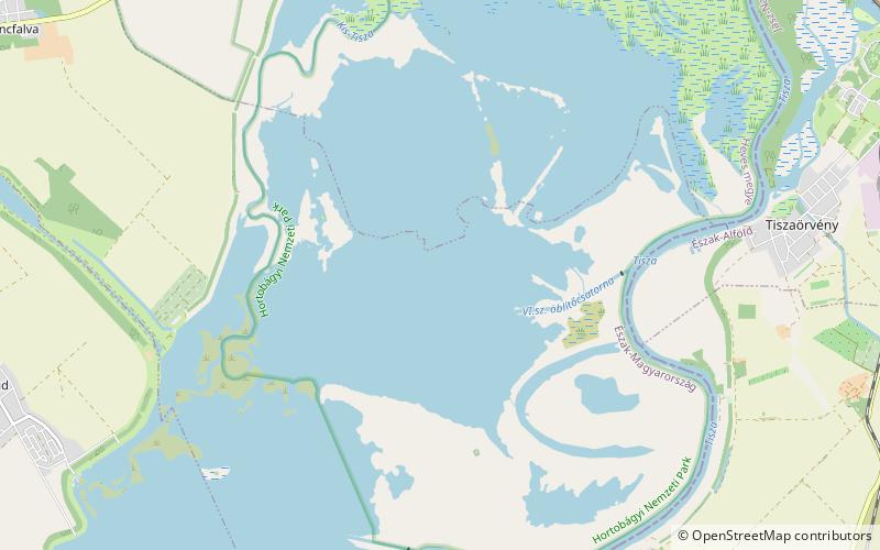 Lac Tisza location map