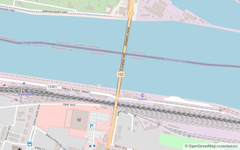 Erzsébet híd location map