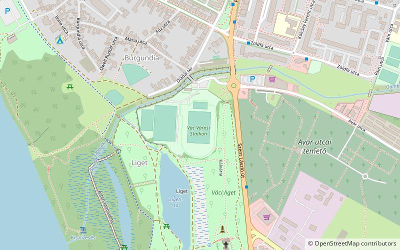 Ligeti Stadion location map