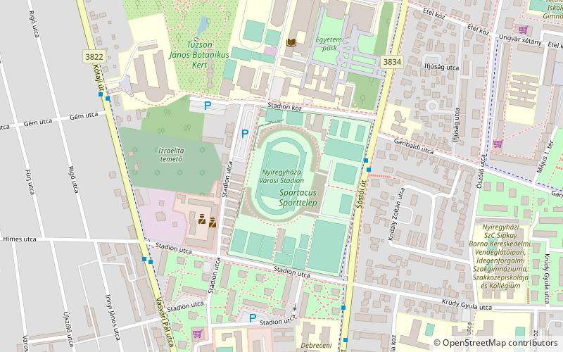 Városi-Stadion location map