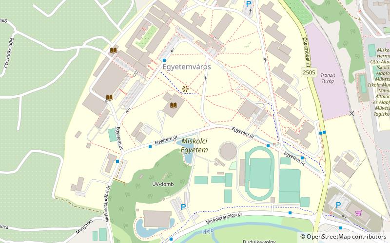 University of Miskolc location map