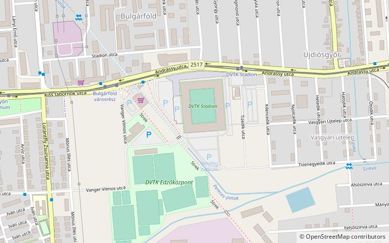 DVTK Stadion location map