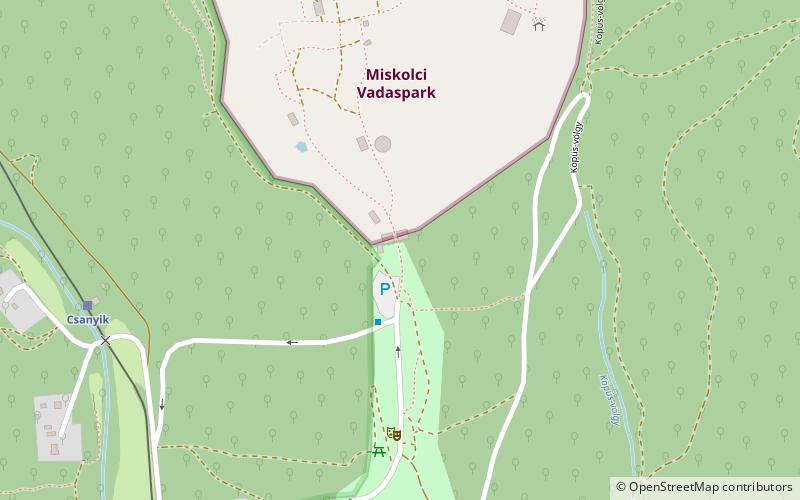 Miskolc Zoo location map