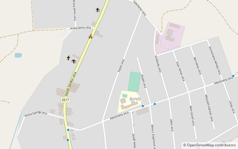 Reformed Church Arnót location map