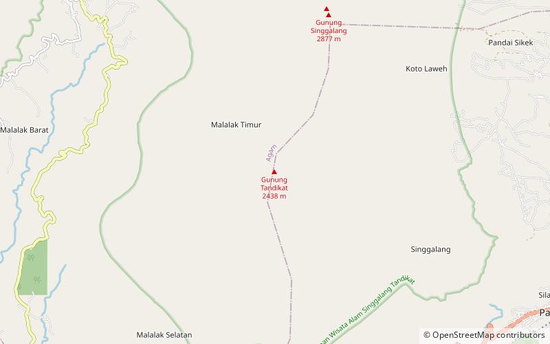 Mount Tandikat location map