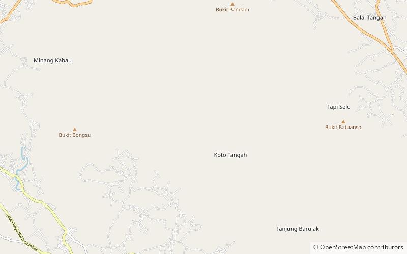 Pagaruyung Palace location map