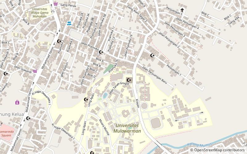 universitas mulawarman samarinda location map
