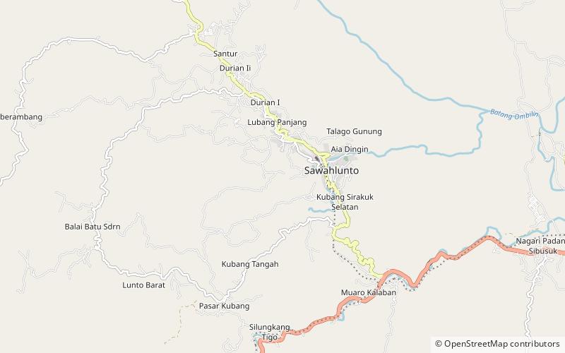 Ombilin Coal Mine location map