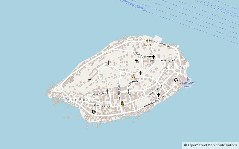 doom island sorong location map