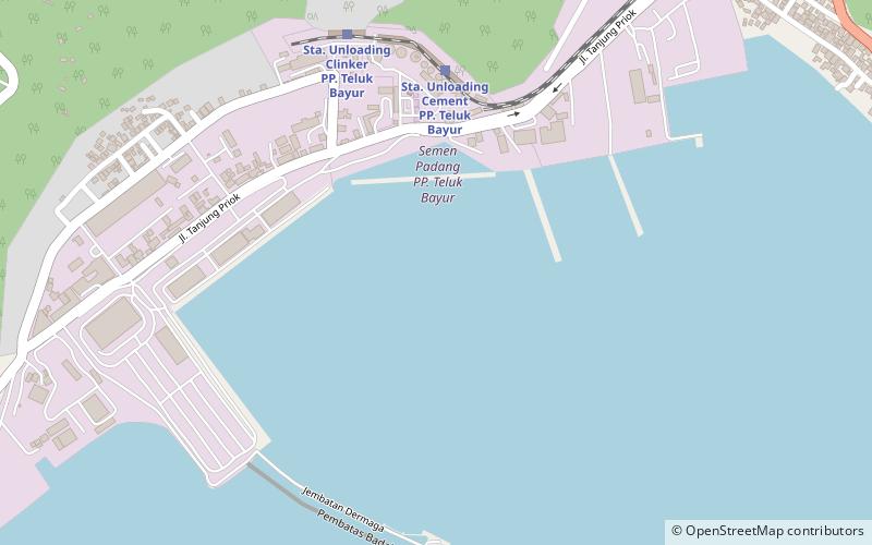 Port of Teluk Bayur location map