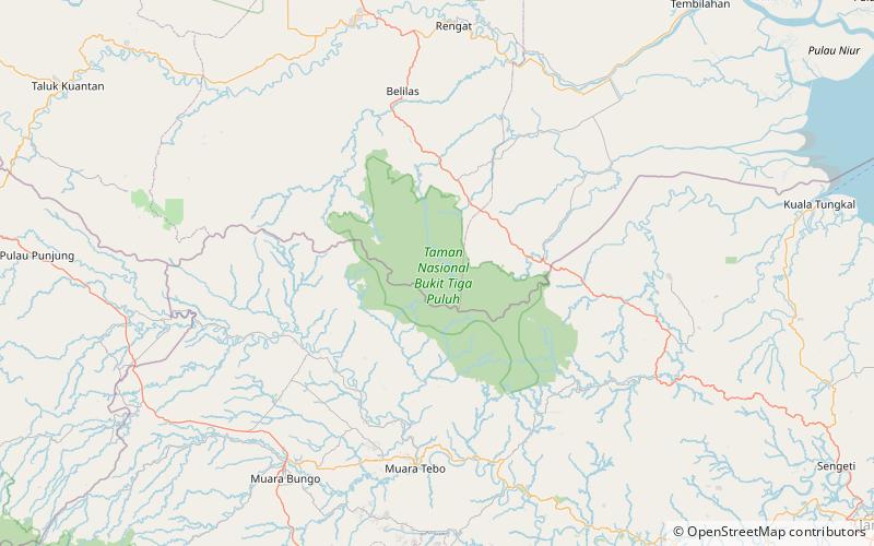 Bukit Tigapuluh National Park location map