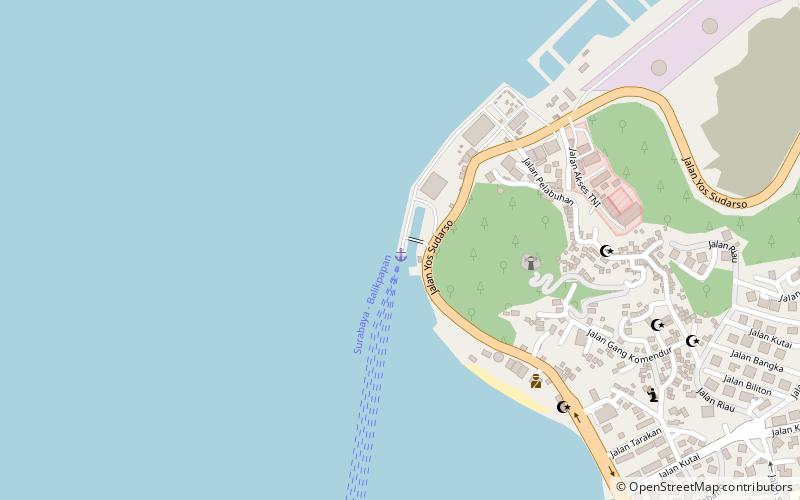 port of semayang balikpapan location map