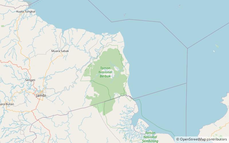 Nationalpark Berbak location map