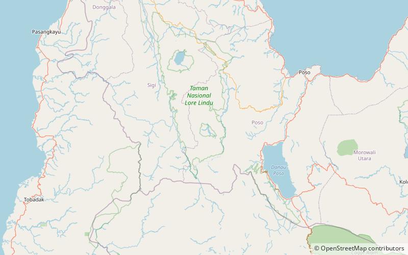 pokekea megalithic site parc national de lore lindu location map