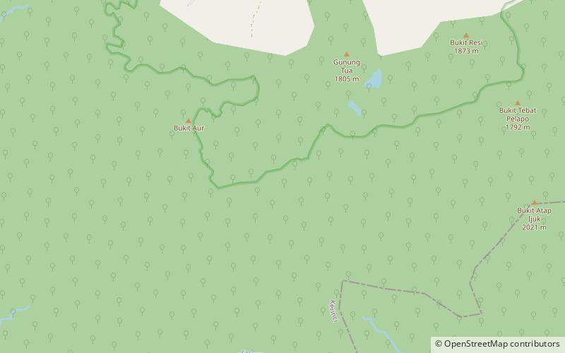 lake kaco parque nacional de kerinci seblat location map