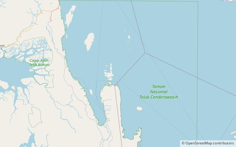 Parque nacional Teluk Cenderawasih location map