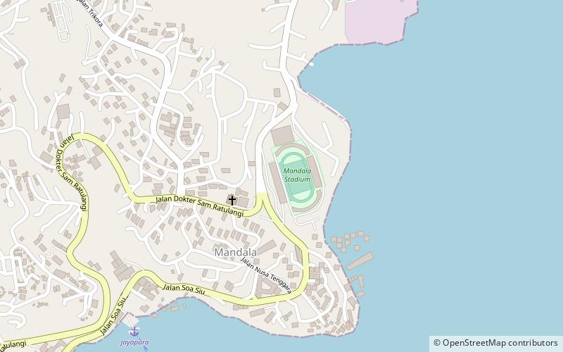 mandala stadium jayapura location map