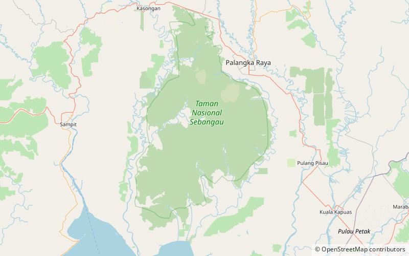 Parque nacional de Sebangau location map