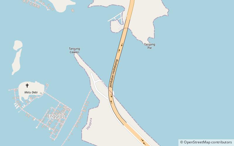 Youtefa Bridge location map
