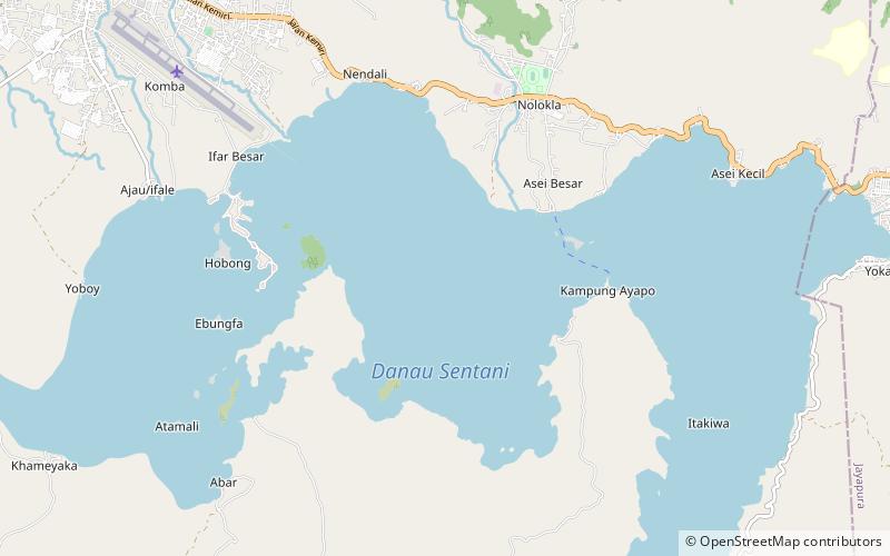 Lake Sentani location map