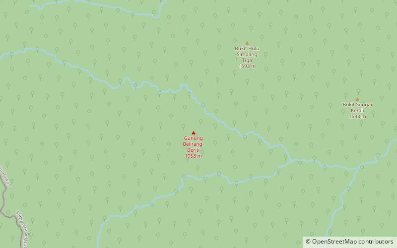 belirang beriti parque nacional de kerinci seblat location map