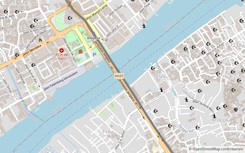 Ampera Bridge location map