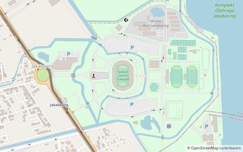 Stade Gelora-Sriwijaya location map