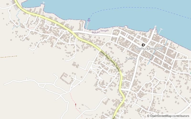 tulehu ambon island location map