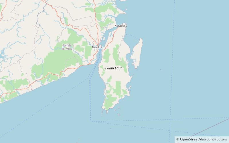 Laut Island location map