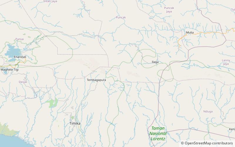 carstensz east park narodowy lorentz location map