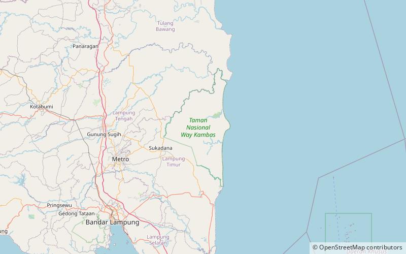 Parc national de Way Kambas location map