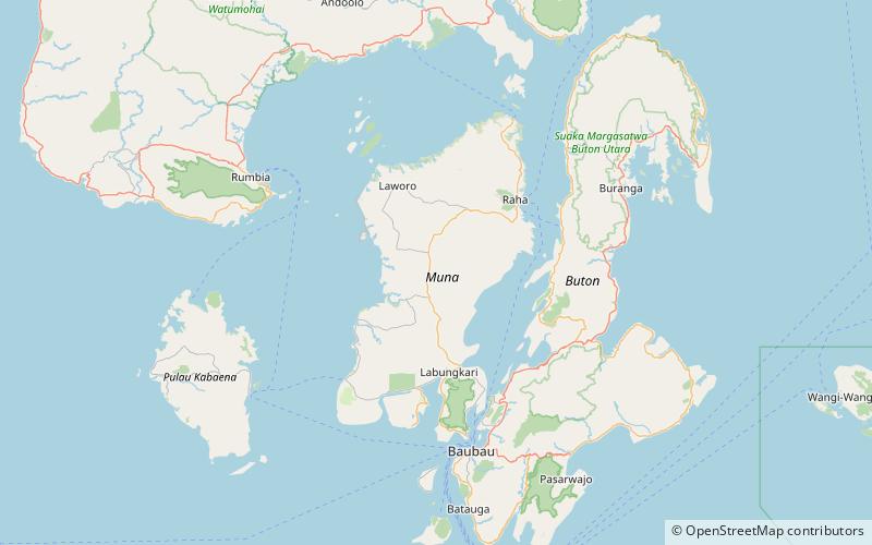 Muna Island location map
