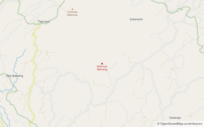 sekincau belirang park narodowy bukit barisan selatan location map