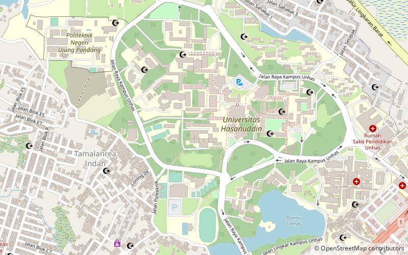 universite hasanuddin makassar location map