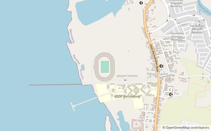 barombong stadium makassar location map
